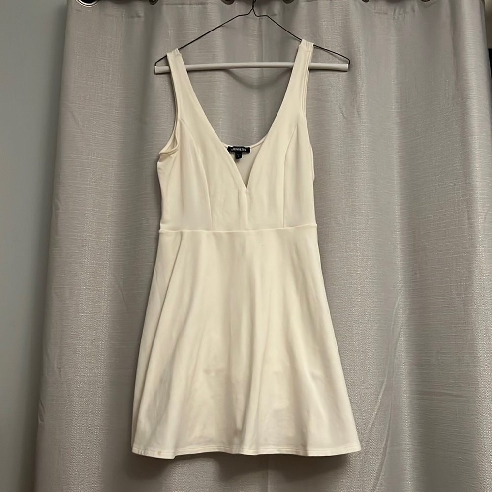 EXPRESS womens mini white dress